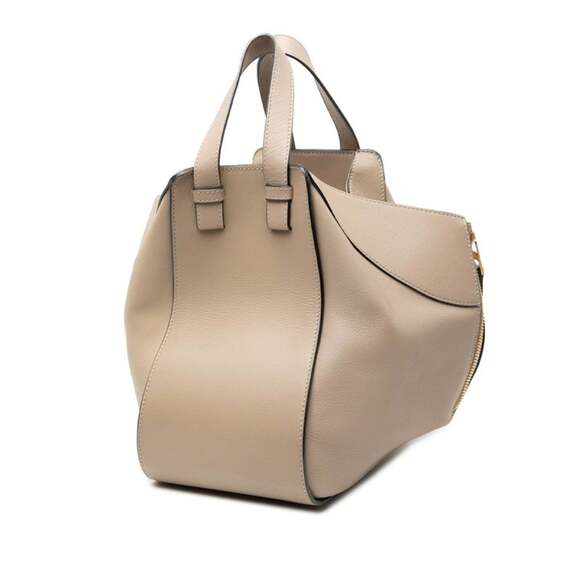 LOEWE Anagram Hammock Small Handbag/Shoulder Bag, 2-Way, Beige Leather, Women's - Picture 2 of 7